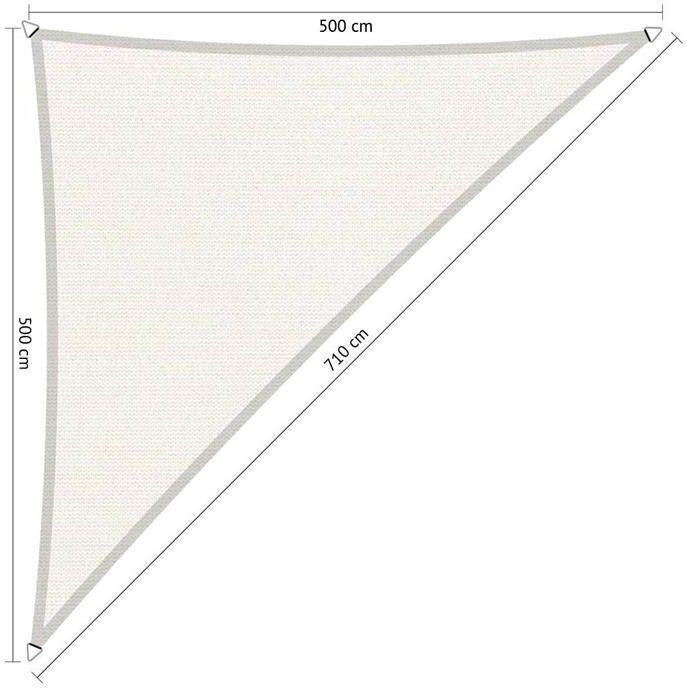 Shadow Comfort driehoek 5x5x7 1m Arctic White - Foto 1
