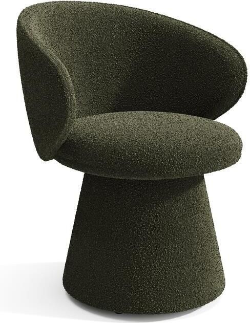 SIA Home 180° draaibare fauteuil in kaki badstof