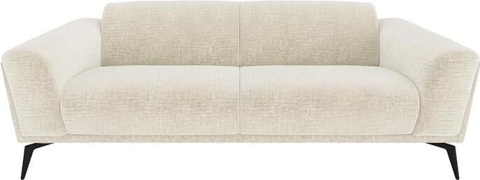 SIA Home 3-zits fluwelen bank met crèmepatroon 220cm