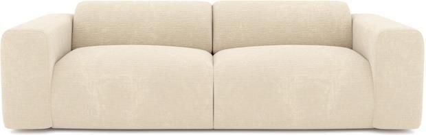 SIA Home 3-zits fluwelen bank met crèmepatroon