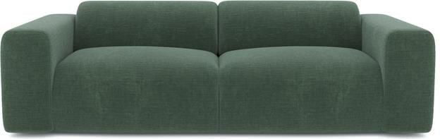 SIA Home 3-zits fluwelen bank met smaragdgroen patroon