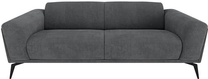 SIA Home 3-zitsbank in antracietgrijze geweven stof 220cm