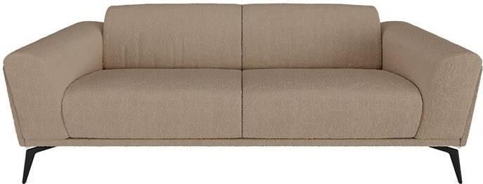 SIA Home 3-zitsbank in taupe bouclette stof 220cm