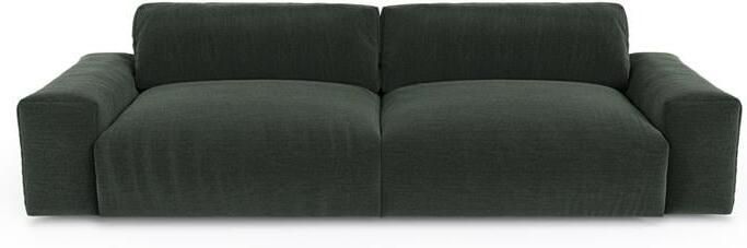 SIA Home 3-zitsbank in zachte kaki groene geweven stof 220cm