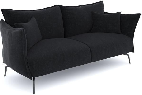 SIA Home 4-zits fluwelen bank met antraciet patroon