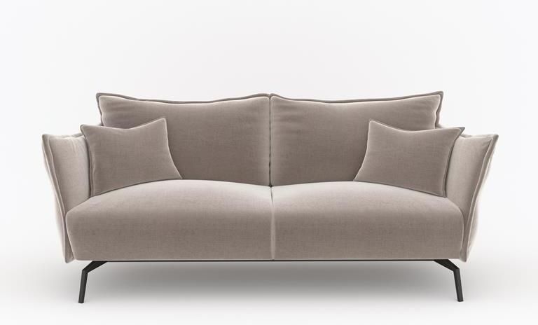 SIA Home 4-zits taupe fluwelen bank