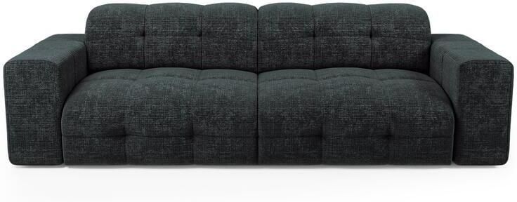 SIA Home 4-zitsbank in antracietgrijs reliëfffluweel