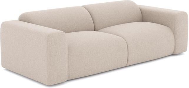 SIA Home 4-zitsbank in beige geweven stof 240cm