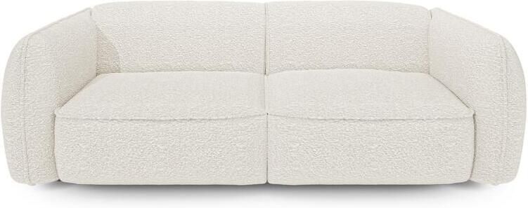 SIA Home 4-zitsbank in crème bouclette stof