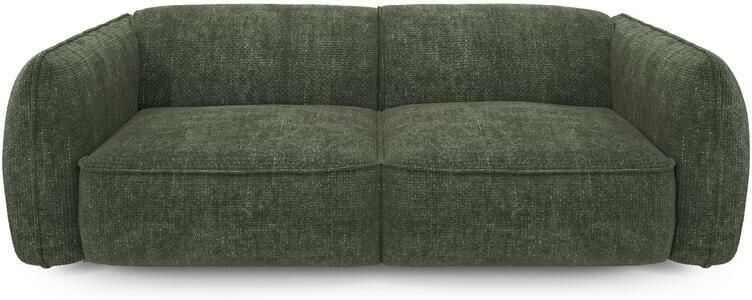 SIA Home 4-zitsbank in olijfgroen geweven fluweel