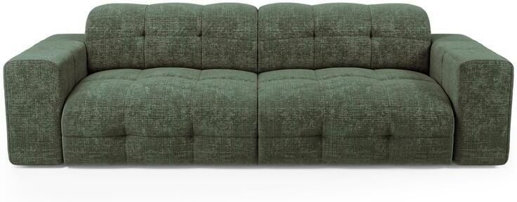 SIA Home 4-zitsbank in smaragdgroen fluweel met reliëf