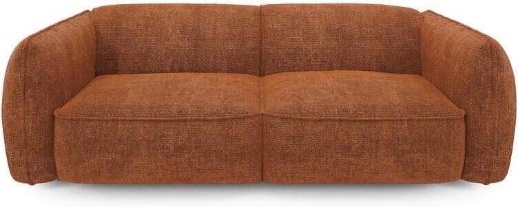 SIA Home 4-zitsbank in terracotta geweven fluweel