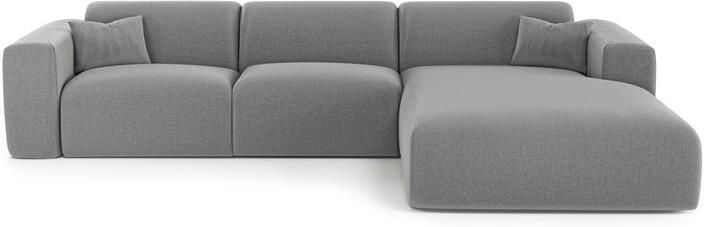 SIA Home 5-zits rechthoekige slaapbank dunlopillo grijs inslagstof