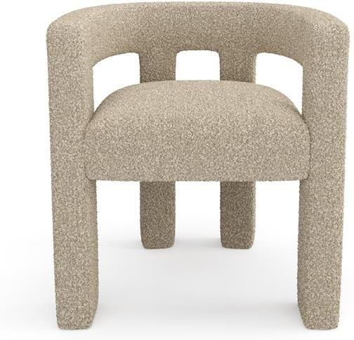 SIA Home Eetkamerstoel in taupe bouclette stof
