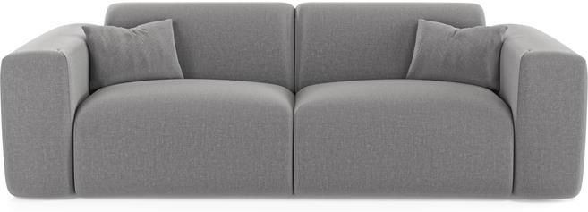 SIA Home Express slaapbank dunlopillo 140cm lichtgrijs geweven stof