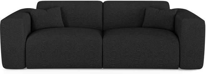 SIA Home Express slaapbank dunlopillo 140cm zwart bouclette stof