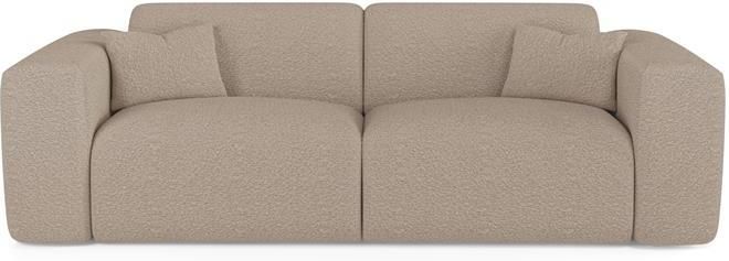 SIA Home Express slaapbank dunlopillo 140cm stof bouclette taupe