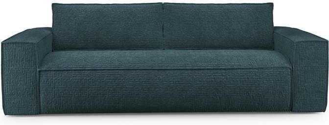 SIA Home Express slaapbank dunlopillo blauw fluweel 140cm