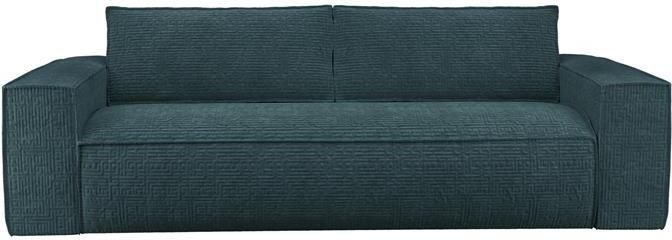SIA Home Express slaapbank dunlopillo blauw fluweel 160cm