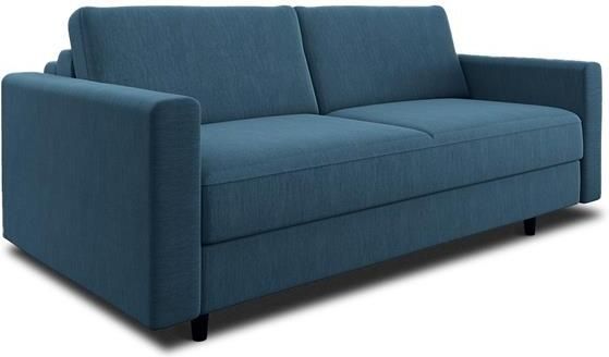 SIA Home Express slaapbank dunlopillo blauw grijs weven 160cm