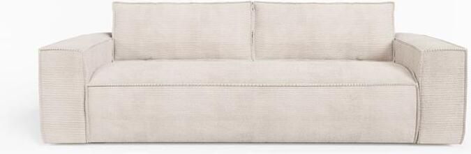 SIA Home Express slaapbank dunlopillo crème ribfluweel 140cm