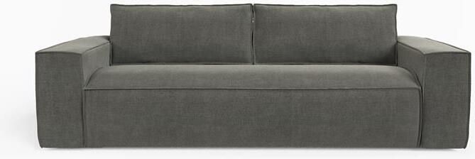 SIA Home Express slaapbank dunlopillo fluweel grafiet grijs 160cm