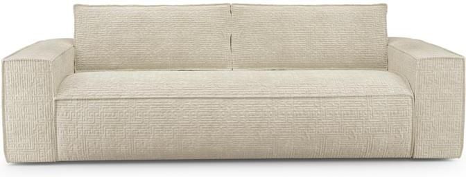 SIA Home Express slaapbank dunlopillo fluweel met crèmepatroon 140cm