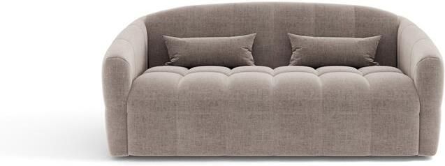 SIA Home Express slaapbank dunlopillo fluweel taupe 160cm