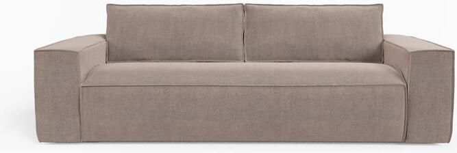 SIA Home Express slaapbank dunlopillo fluweel taupe 160cm