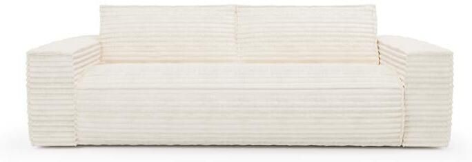 SIA Home Express slaapbank dunlopillo XXL crème ribfluweel 140cm