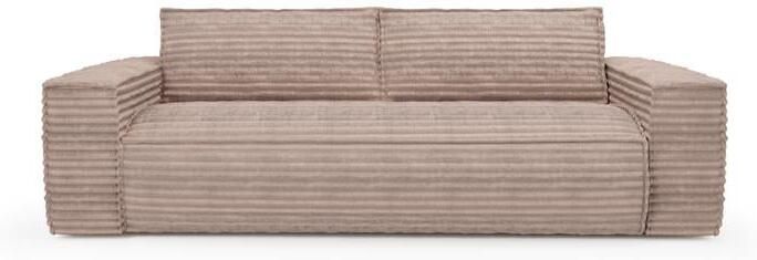 SIA Home Express slaapbank dunlopillo XXL taupe corduroy 140cm