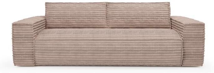 SIA Home Express slaapbank dunlopillo XXL taupe corduroy 160cm