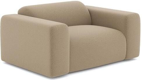 SIA Home Fauteuil in taupe bouclette stof