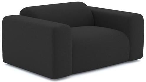 SIA Home Fauteuil van zwarte krulstof