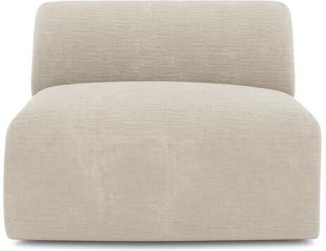 SIA Home Fluwelen fauteuil met beige patroon zonder armleuningen