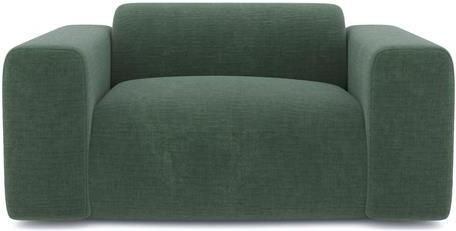 SIA Home Fluwelen fauteuil met smaragdgroen patroon