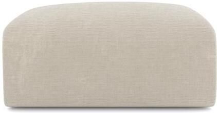 SIA Home Fluwelen poef met beige patroon