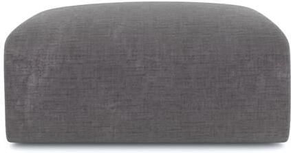 SIA Home Fluwelen poef met grijs patroon