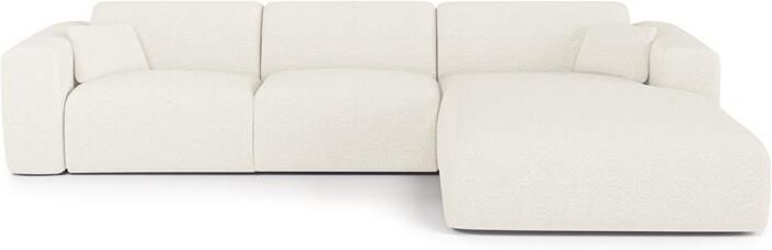 SIA Home Hoekbank dunlopillo 5 zits bouclette crème