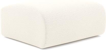 SIA Home Poef in crème bouclette stof