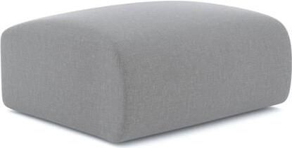 SIA Home Poef van lichtgrijze geweven stof