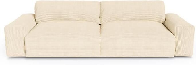 SIA Home Sofa 3 zits corduroy soft touch crème 220cm
