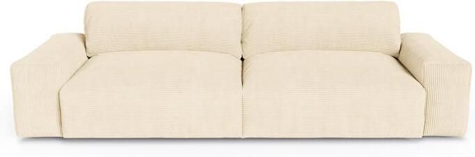 SIA Home Sofa 4 zits corduroy crème 240cm