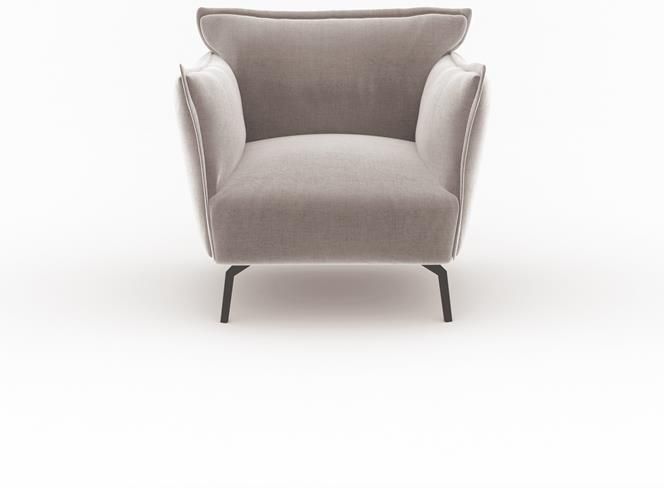 SIA Home Taupe fluwelen fauteuil