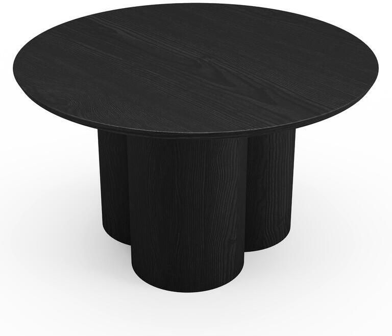 SIA Home Zwarte houten salontafel met 78 cm blad