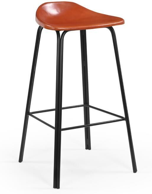 SIGNATURE Barkruk van leer ROCKIE H82 cm