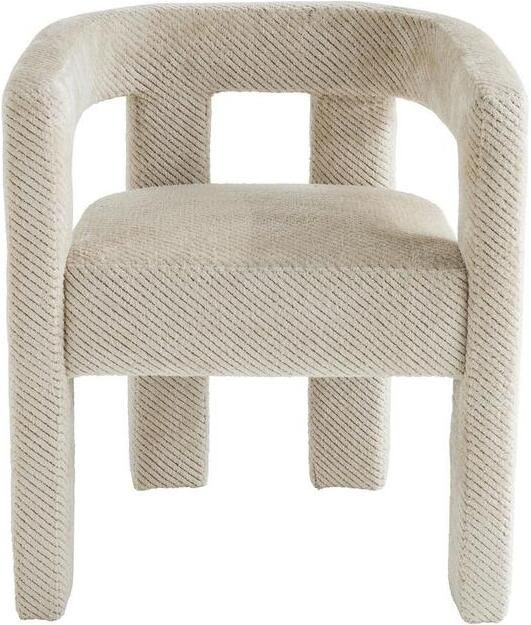 SIGNATURE Bridge Fauteuil in beige stof TAPISSIER B63 cm
