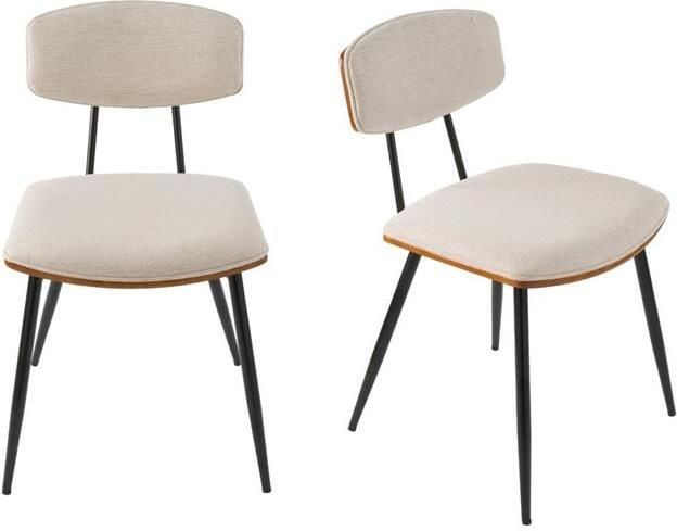 SIGNATURE Eetkamerstoelen Babette Beige Set van 2