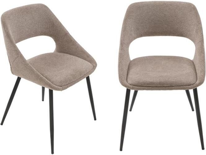 SIGNATURE Eetkamerstoelen ELODIE Set van 2 Mol