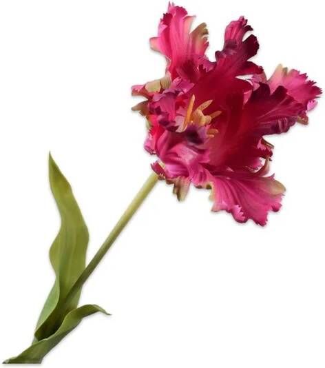 Silk-ka Zijden Bloem-Kunstbloem Tulp Steel Paars-Roze 71 cm